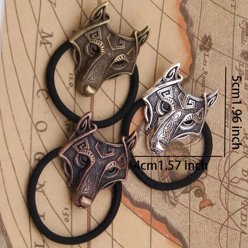 Celtic Wolf Hair Tie - Elegant Viking Accessory for Women Viking Heritage Store