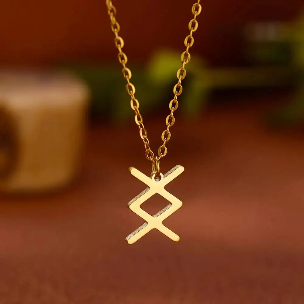 Elegant Women's Viking Rune Pendant Necklace Viking Heritage Store