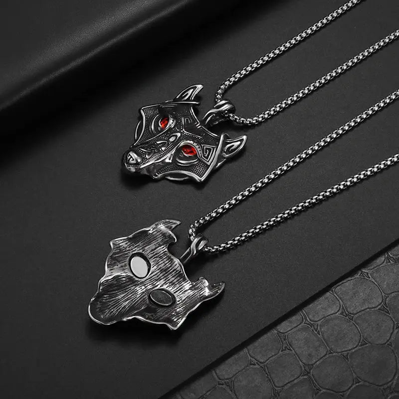 Men's Fenrir Viking Wolf Pendant