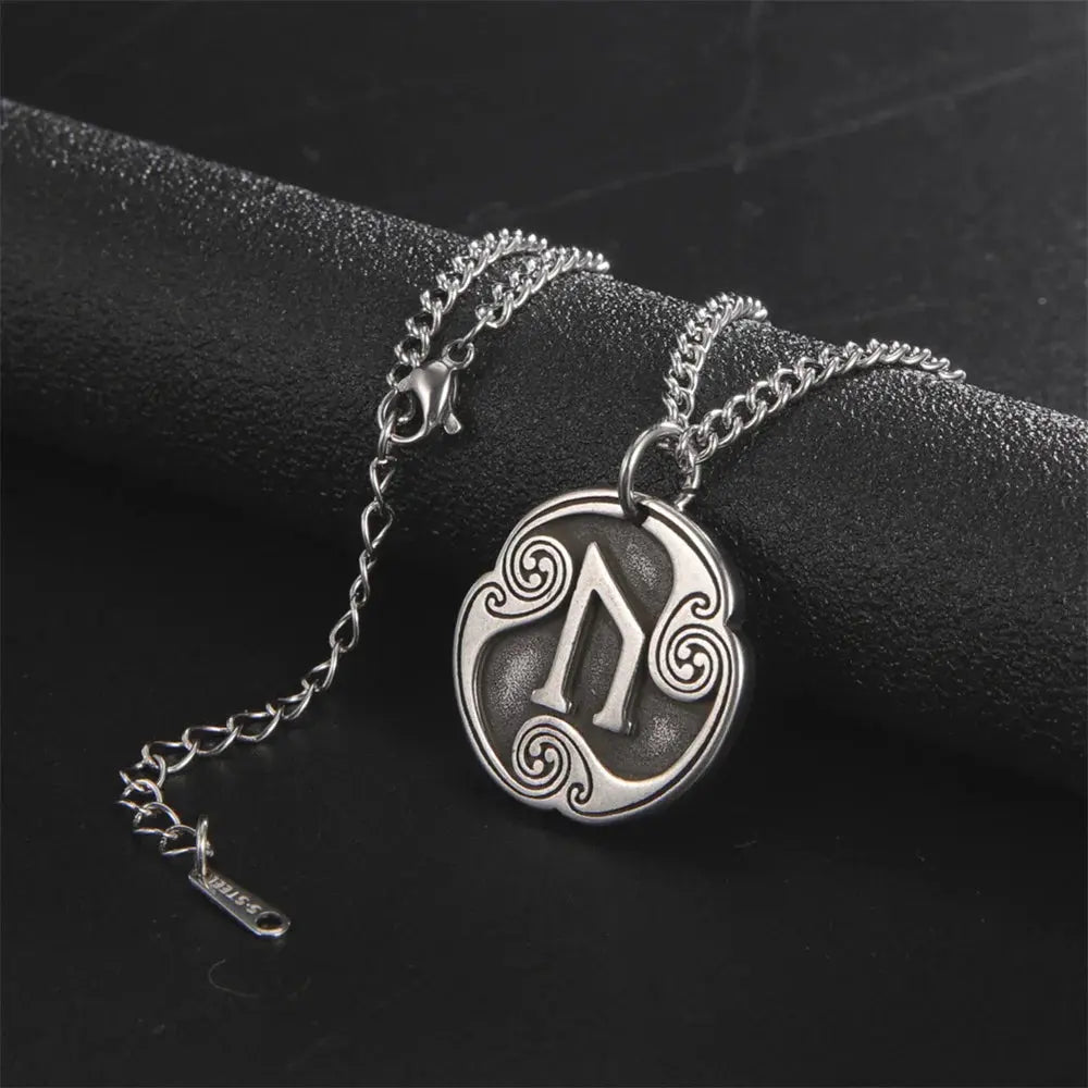 Vintage Viking Stainless Steel Rune Pendant Necklace Viking Heritage Store