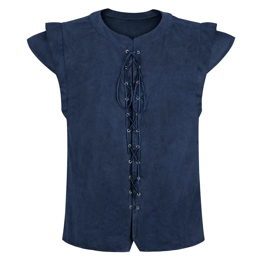 Viking waistcoat deep blue