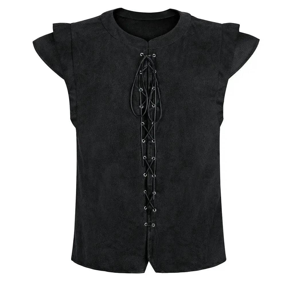 Viking waistcoat black