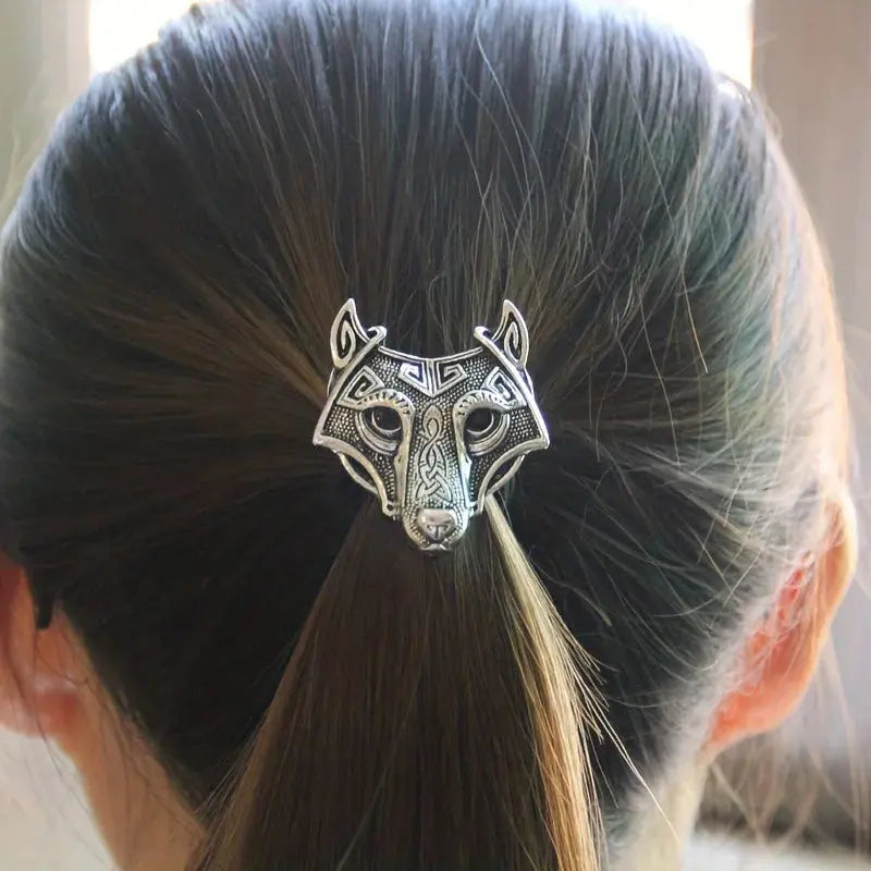 Celtic Wolf Hair Tie - Elegant Viking Accessory for Women Viking Heritage Store