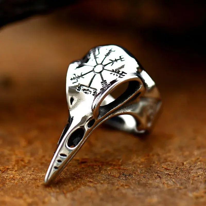 Adjustable Viking Bird Beak Men's Ring