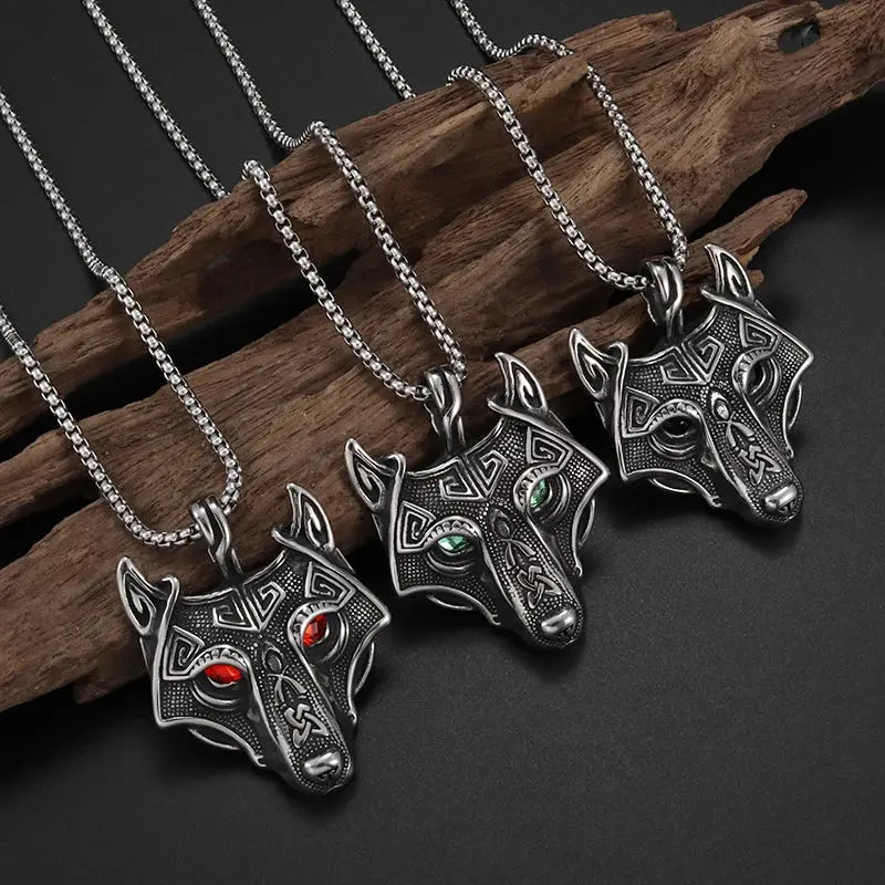 Men&#39;s Fenrir Viking Wolf Pendant - Authentic Norse Accessory Viking Heritage Store