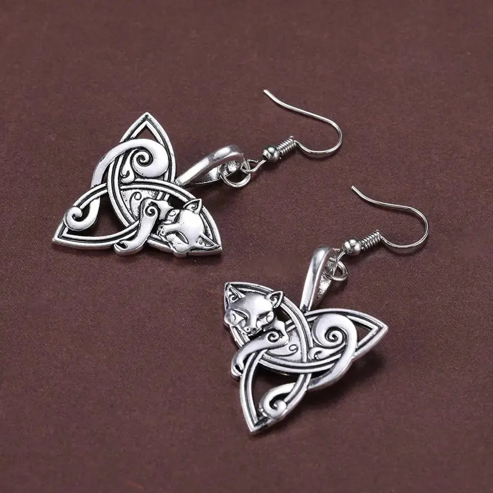 Authentic Triquetra  Earrings Viking Heritage Store