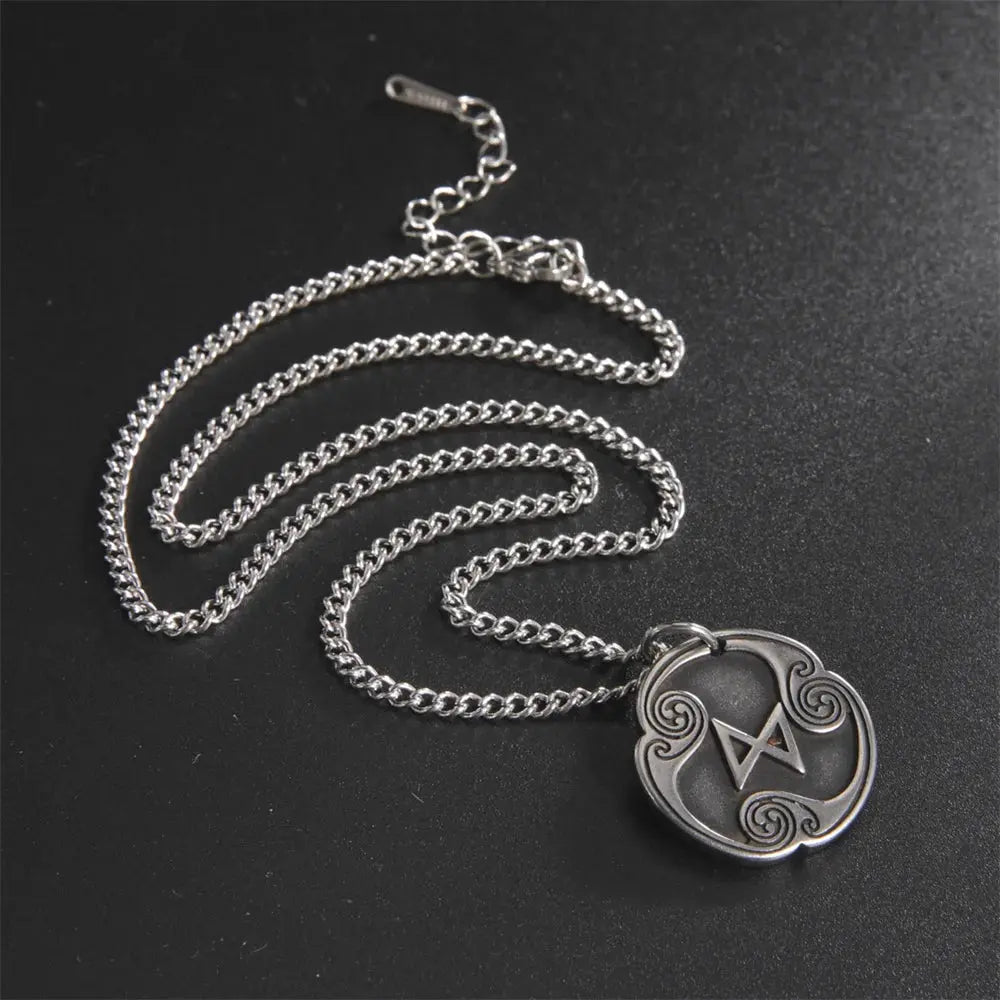 Vintage Viking Stainless Steel Rune Pendant Necklace Viking Heritage Store