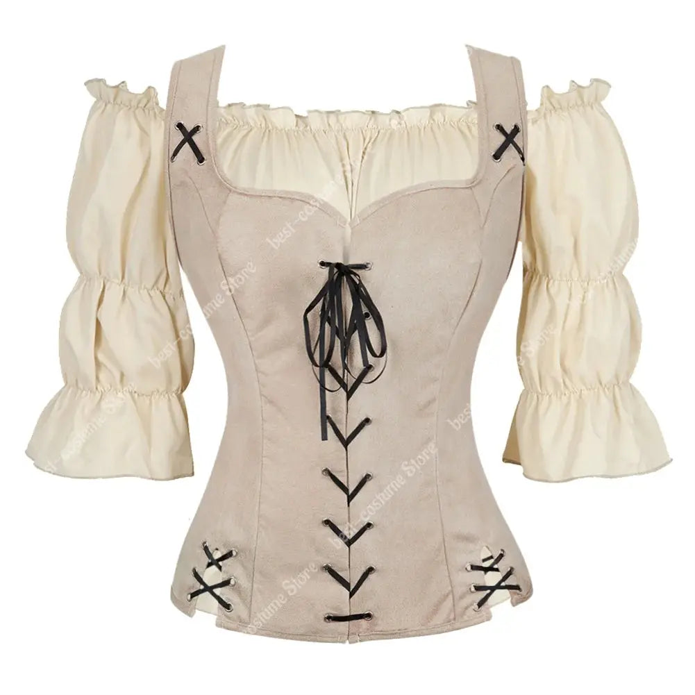 Women's Viking Costume - beige