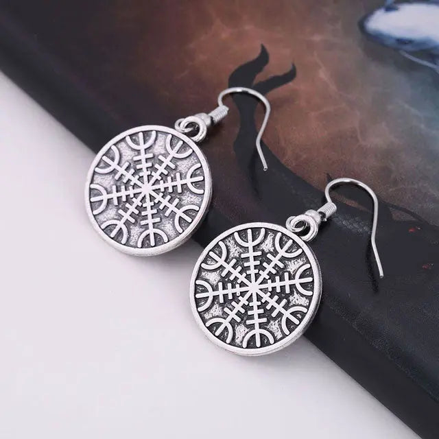 Aegishjalmur Earrings - Viking Heritage Store