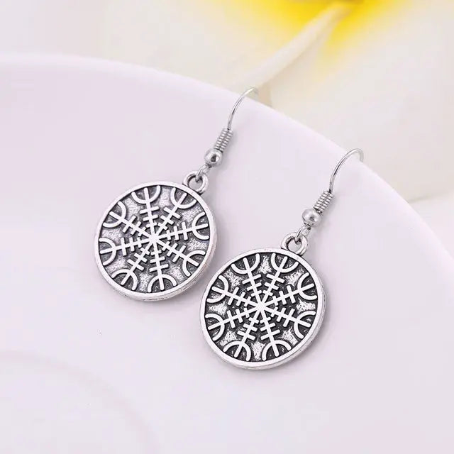 Aegishjalmur Earrings - Viking Heritage Store