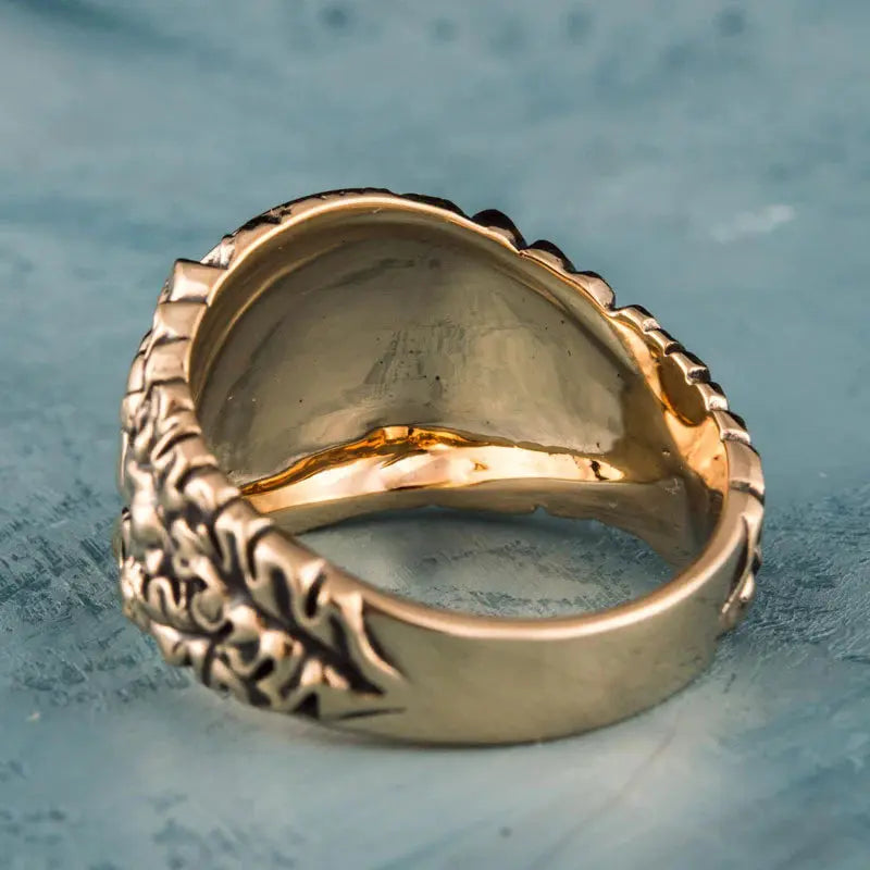 Aegishjalmur Ring (Solid Bronze) - Viking Heritage Store