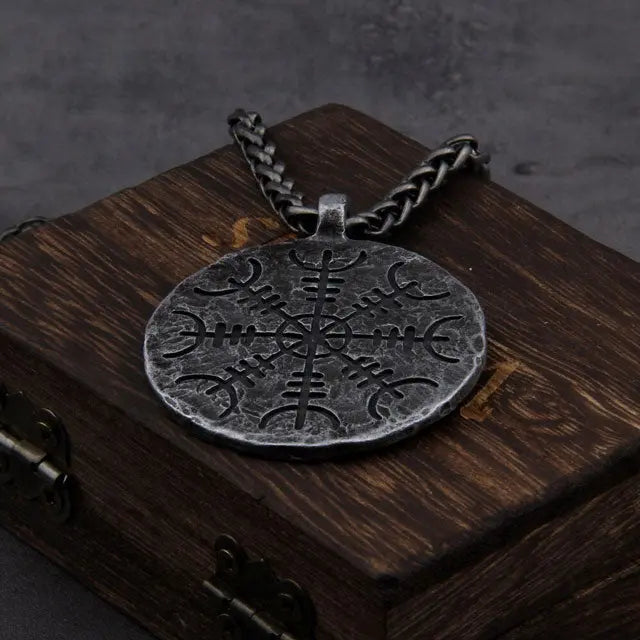 Antique Vegvisir Necklace - Viking Heritage Store