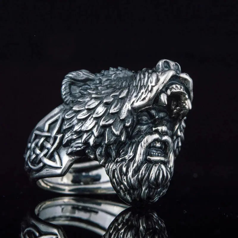 Berserker Ring (Silver) - Viking Heritage Store