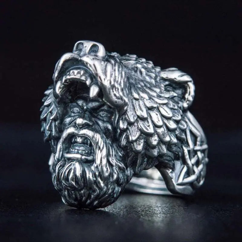 Berserker Ring (Silver) - Viking Heritage Store