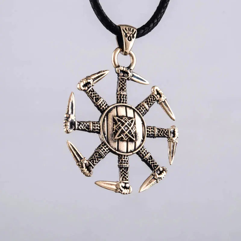 Black Sun Necklace (Bronze) - Viking Heritage Store