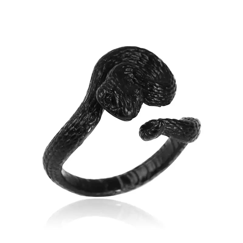 Black White Ring Snake - Viking Heritage Store