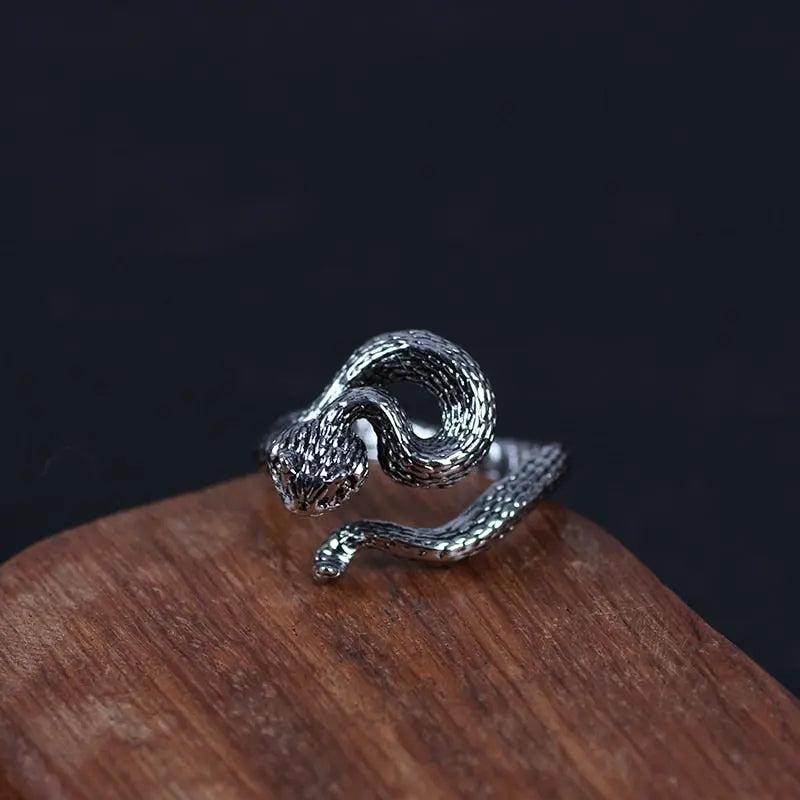 Black White Ring Snake - Viking Heritage Store