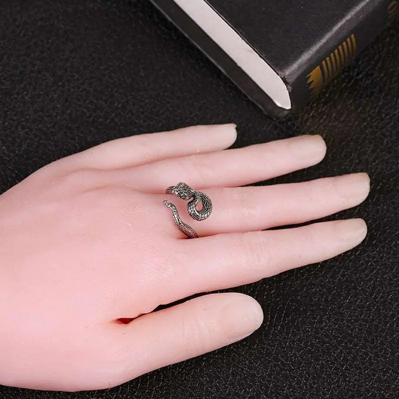 Black White Ring Snake - Viking Heritage Store