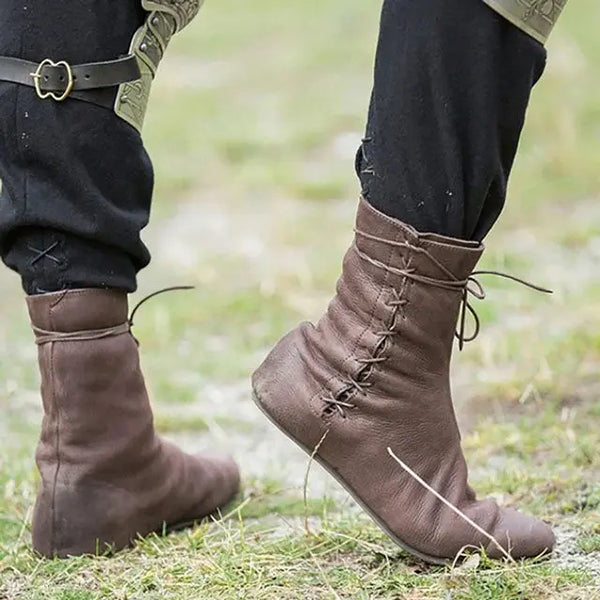 Brown Medieval Boots Viking Heritage Viking Heritage Store