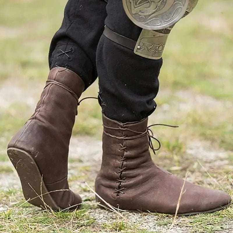 Brown Medieval Boots - Viking Heritage Store