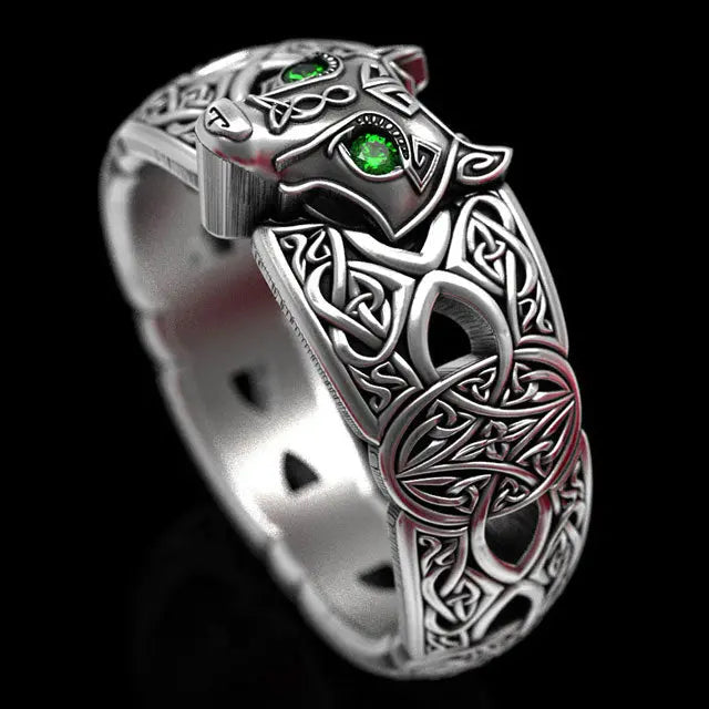 Celtic Wolf Ring - Viking Heritage Store