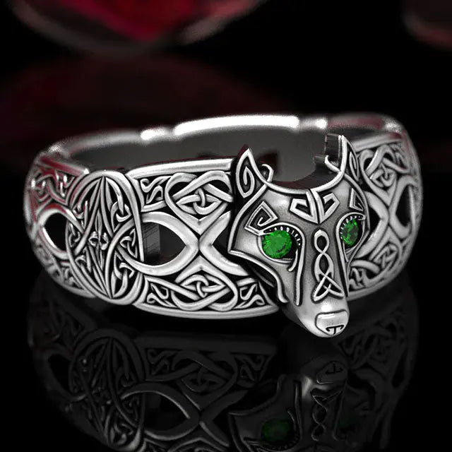 Celtic Wolf Ring - Viking Heritage Store