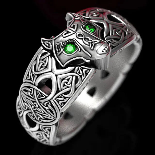 Celtic Wolf Ring - Viking Heritage Store