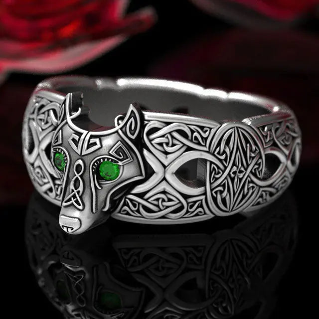 Celtic Wolf Ring - Viking Heritage Store