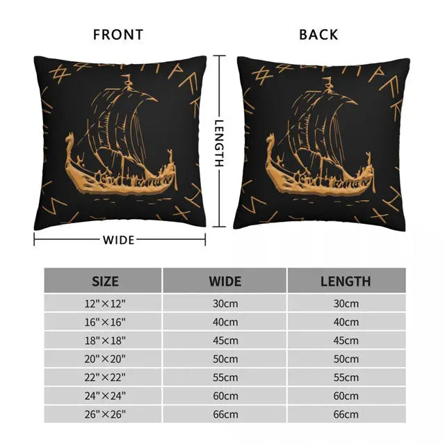 Drakkar Pillow Case - Viking Heritage Store