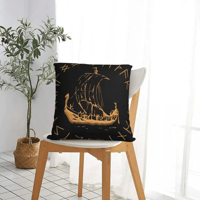 Drakkar Pillow Case - Viking Heritage Store