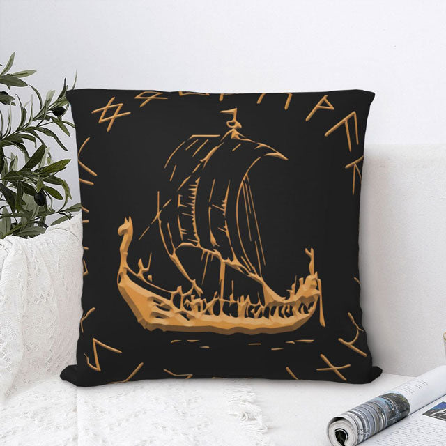 Drakkar Pillow Case - Viking Heritage Store