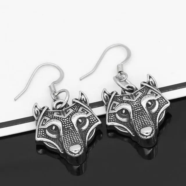 Fenrir Earrings - Viking Heritage Store