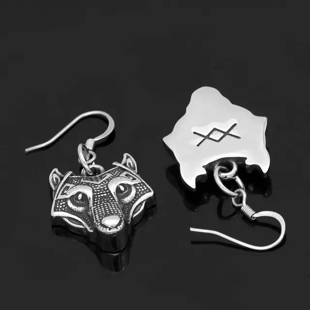 Fenrir Earrings - Viking Heritage Store