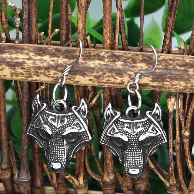 Fenrir Earrings - Viking Heritage Store