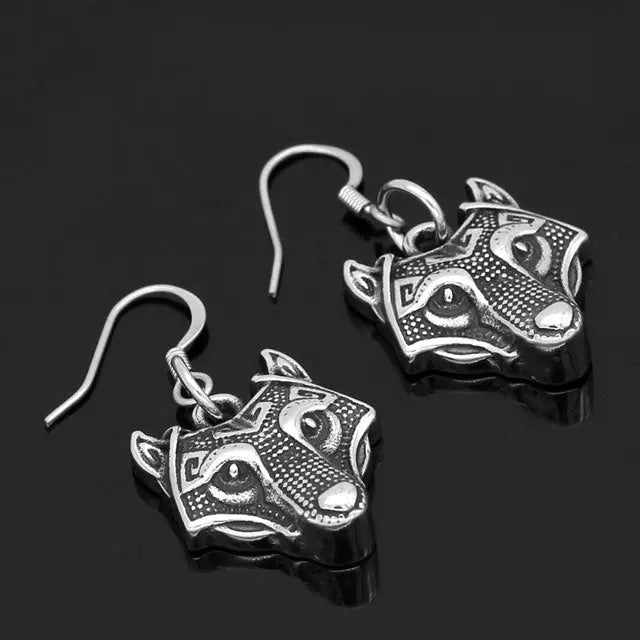 Fenrir Earrings - Viking Heritage Store