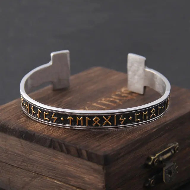 Furthark Runes Arm Ring - Viking Heritage Store