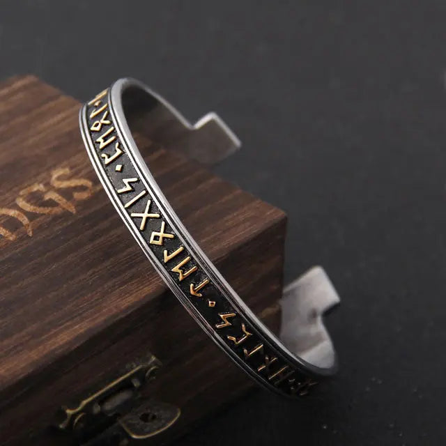 Furthark Runes Arm Ring - Viking Heritage Store