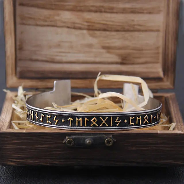 Furthark Runes Arm Ring - Viking Heritage Store