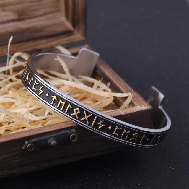 Furthark Runes Arm Ring - Viking Heritage Store