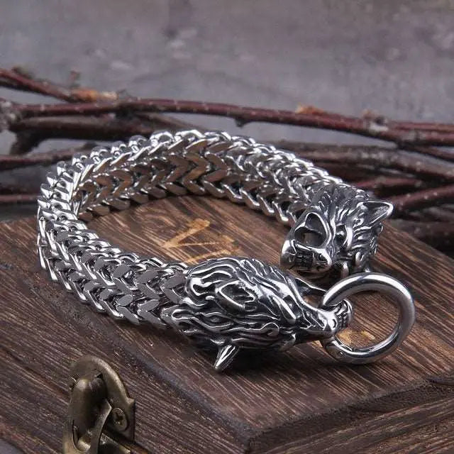 Geri and Freki Bracelet - Viking Heritage Store