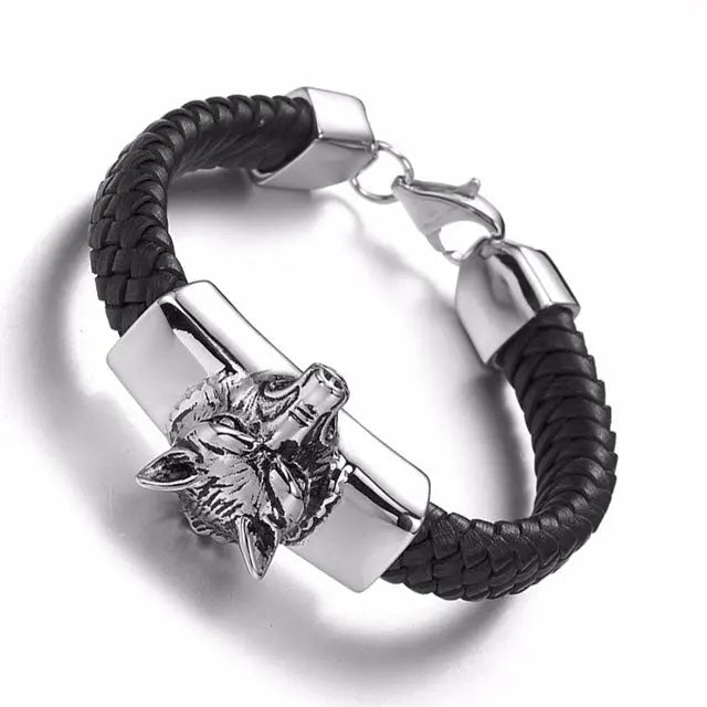 Gold Fenrir Bracelet - Viking Heritage Store