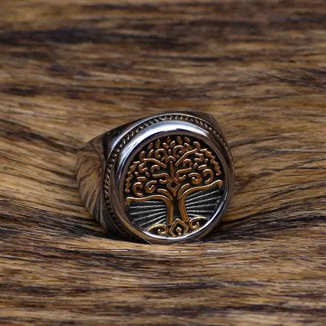 Gold Tree of Life Ring - Viking Heritage Store