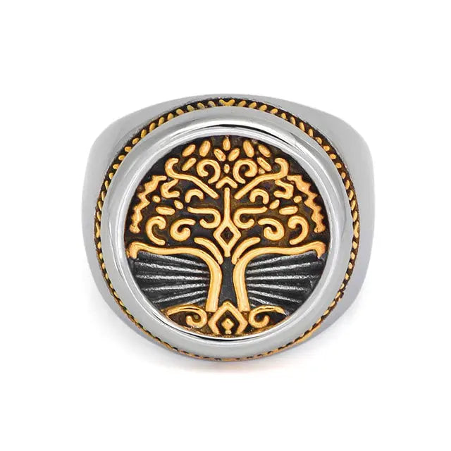 Gold Tree of Life Ring - Viking Heritage Store