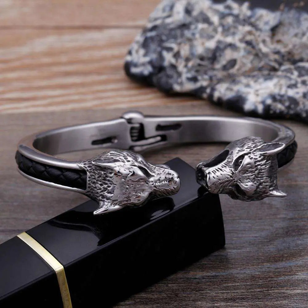 Hati and Skoll Bracelet - Viking Heritage Store