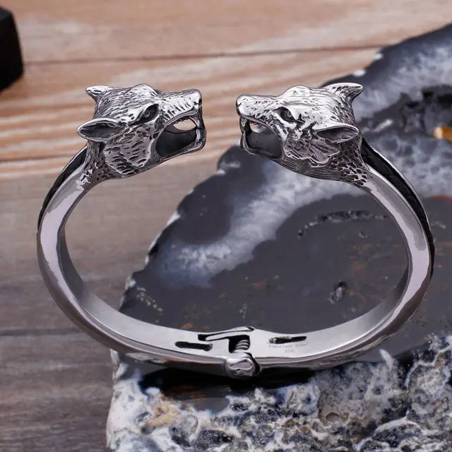 Hati and Skoll Bracelet - Viking Heritage Store