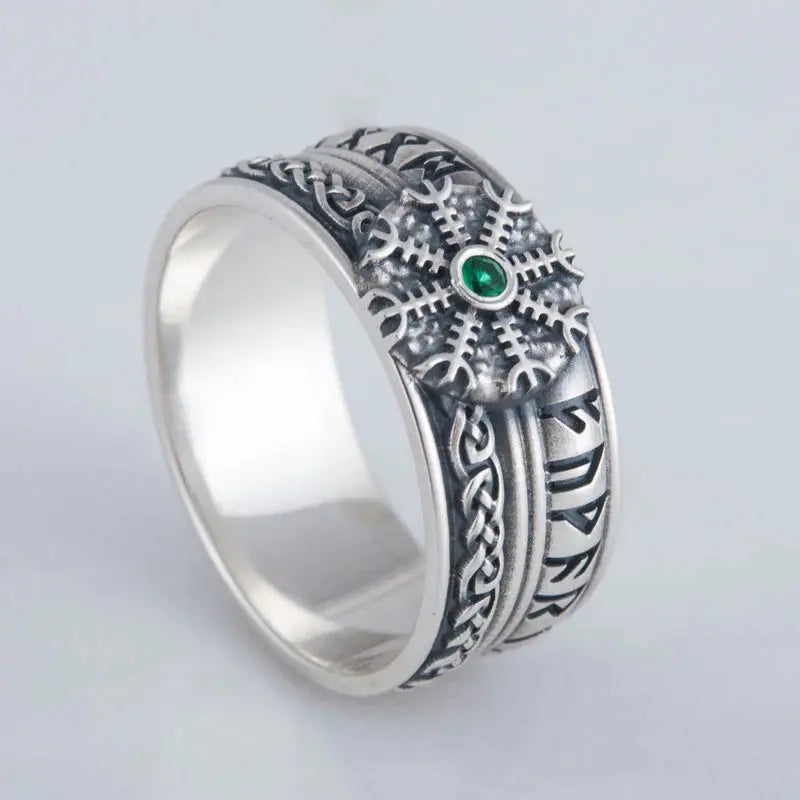 Helm Of Awe Ring (Silver) - Viking Heritage Store