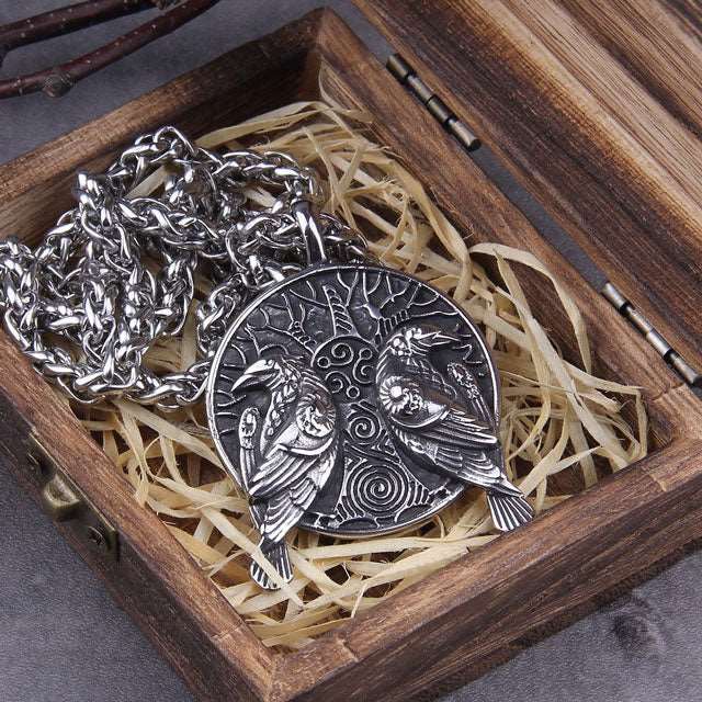 Hugin and Munin Necklace - Viking Heritage Store