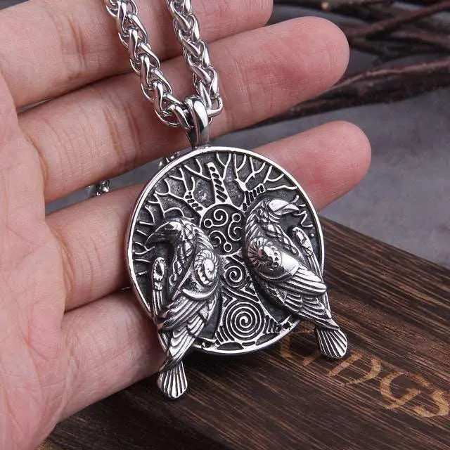 Hugin and Munin Necklace - Viking Heritage Store