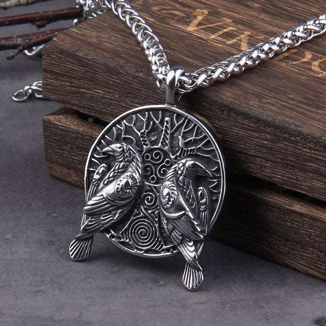 Hugin and Munin Necklace - Viking Heritage Store