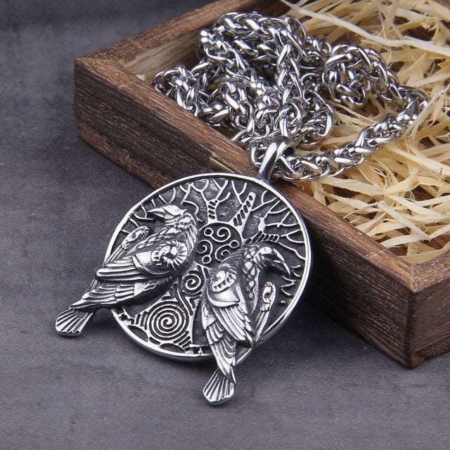 Hugin and Munin Necklace - Viking Heritage Store